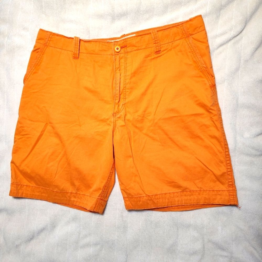 Aeropostale Shorts Mens 40 Orange Authentic Brand Nineteen Eighty Seven